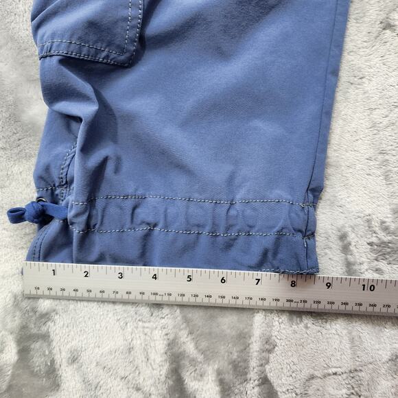 Athleta Pants Womens 6 Blue Low Rise Dipper Cargo Capri Drawstring Hem Hiking - Picture 12 of 13